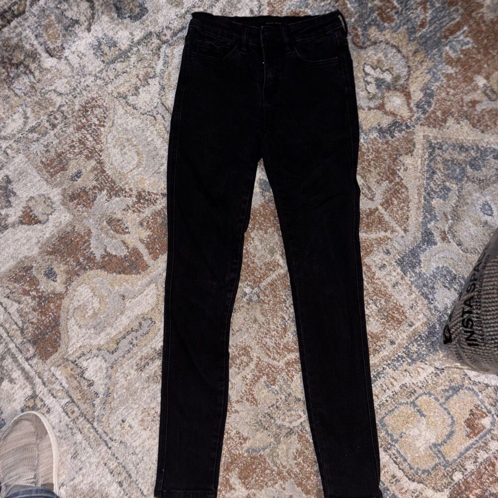 Flying Monkey Womens Jeans Size 25 Skinny Black Stretch Denim